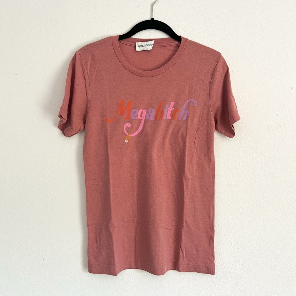 Rachel Antonoff mauve graphic tee